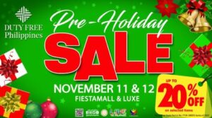 Pre-Holiday Sale ng Duty Free Philippines